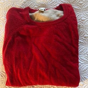 Jcrew Factory red/tan sweater
